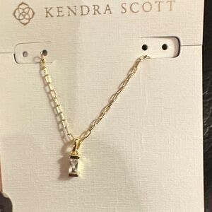 Kendra Scott Phoebe Short Gold Chain Necklace with CZ Pendant